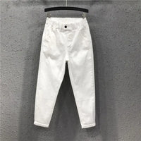 Woman Jeans Pants Denim Cropped Women's Autumn Casual Pants Elastic Waist Loose Feet Pantalones Vaqueros Mujer