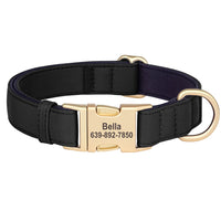 Personalized Nylon Dog Collar Mesh Breathable Padded Dog Collars Custom Pet ID Collars Waterproof Necklace for Small Medium Dogs