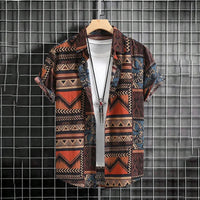 Summer 3d graffiti print shirt Casual fashion business men Hawaiian shirt Women Holiday button shirt ropa de hombre