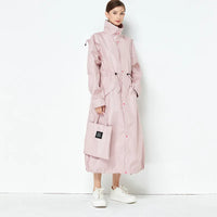 Fashionable Extended Full Body Care Adult Couple Raincoat Outdoor Walking Trench Coat Style Raincoat