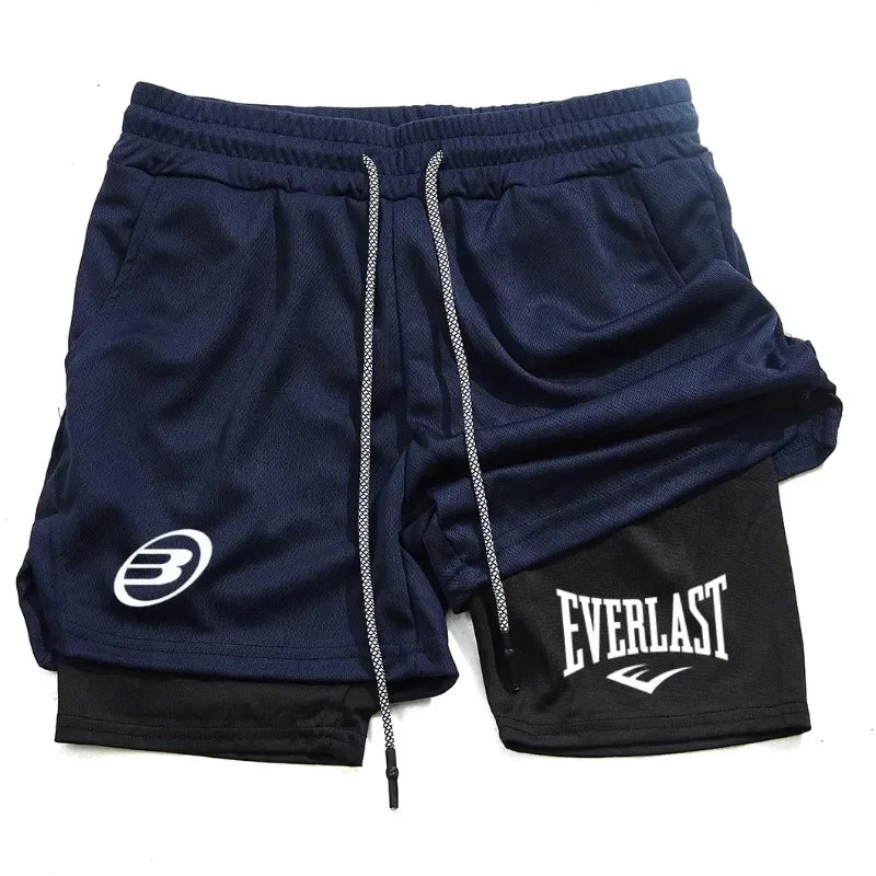Men's fashionable shorts - Summer comfortable quick-drying sportswear - Men's dual-purpose shorts for fitness and jogging