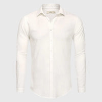 Men Cotton Linen Blend White Shirt Casual Male Shirt Slim Fit Spring Summer Style Cool