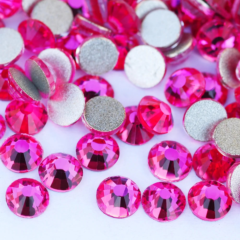 YANRUO 2058 Top Non Hotfix Flat Back Rhinestones Glass DIY Cold Fixation Nail Art Decorations Stones And Crystals Strass Crafts