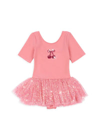 Girls Dress 2026 Summer Kids Tee and Shorts Set Heart printed Lace T Shirt Denim Overalls Children Princess Dresses Clothing