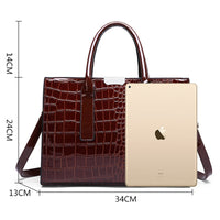 Patent Leather Women Messenger Bags Crocodile Female Crossbody Shoulder Hand Bags for Women 2022 High Quality Ladies Handbags