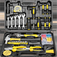 Complete Tool Kit Home Toolbox Auto Car Repair Tool Set with Hammer Pliers Screwdriver Wrench Socket Mechanical Work Tool Box