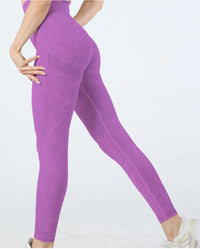 Seamless High Waist Yoga Pants Women Matte Washed Leggings High Elastic Sexy Hip Liftting Gym Workout Running Sports Leggings
