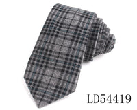New Cotton Ties Casual Skinny Necktie For Party Boys Girls Plaid Neck Tie Wedding Necktie For Groom Neck Wear For Men Gravata