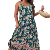 Finjani Women's Dress Plus Size Cami Dresses Summer Backless Maxi Dress Floral Print Formal Party Dresses 2023