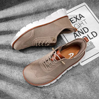 Summer large-sized wide-toe casual shoes with soft sole and anti-slip function for men, breathable Fly-Weave men's shoes