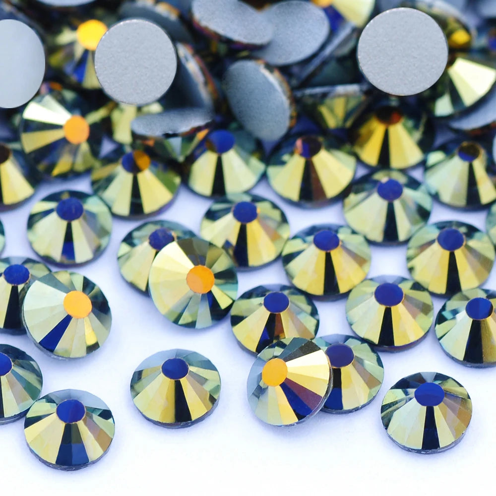 YANRUO 2058 Top Non Hotfix Flat Back Rhinestones Glass DIY Cold Fixation Nail Art Decorations Stones And Crystals Strass Crafts