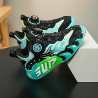 A pair of children's four-season leather basketball shoes, soft and comfortable multi-color sneakers, sizes 31-40，KT-NB-2507