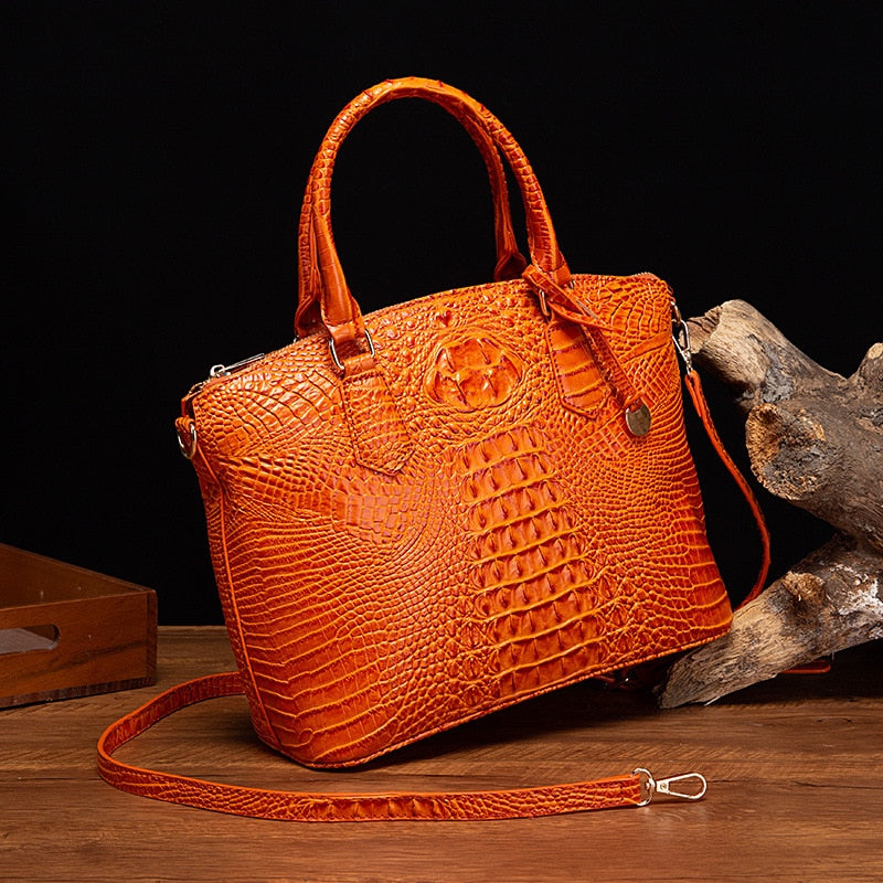 Luxury Crocodile Bag for Women High Quality PU Leather Elegant Female Handbags and Purses Shoulder Messenger Casual Tote 2022