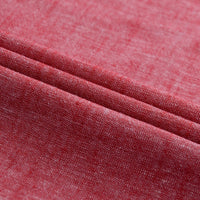 Men‘s Solid Button-Down Collar Dress Shirt - Breathable Cotton-Linen Blend - Long Sleeve, Slim-fit - Spring Summer Casual Chic