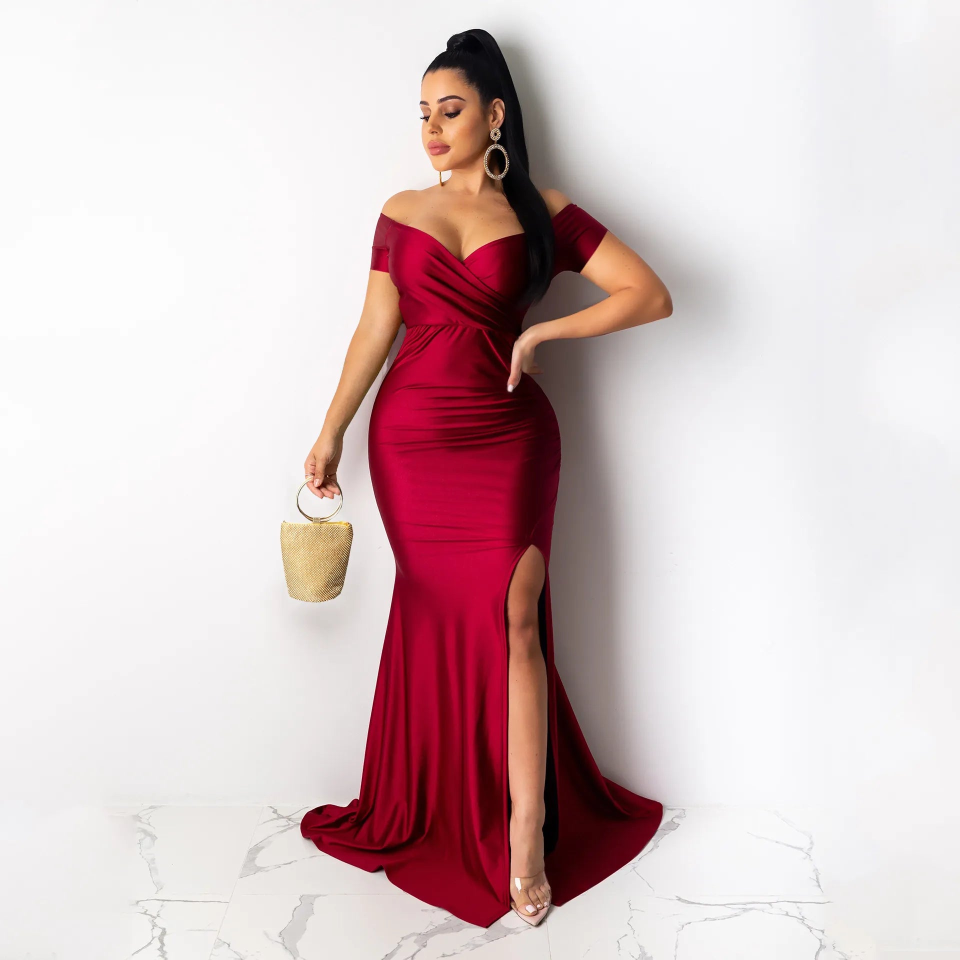 Glamorous Evening Fashion Dresses Elegant Dress For Dinner Gema Ruched Gown Burgundy Fashion Nova Glamorous Evening Fashion Dresses Elegant Dress For Dinner Gema Ruched Gown Burgundy Fashion Nova