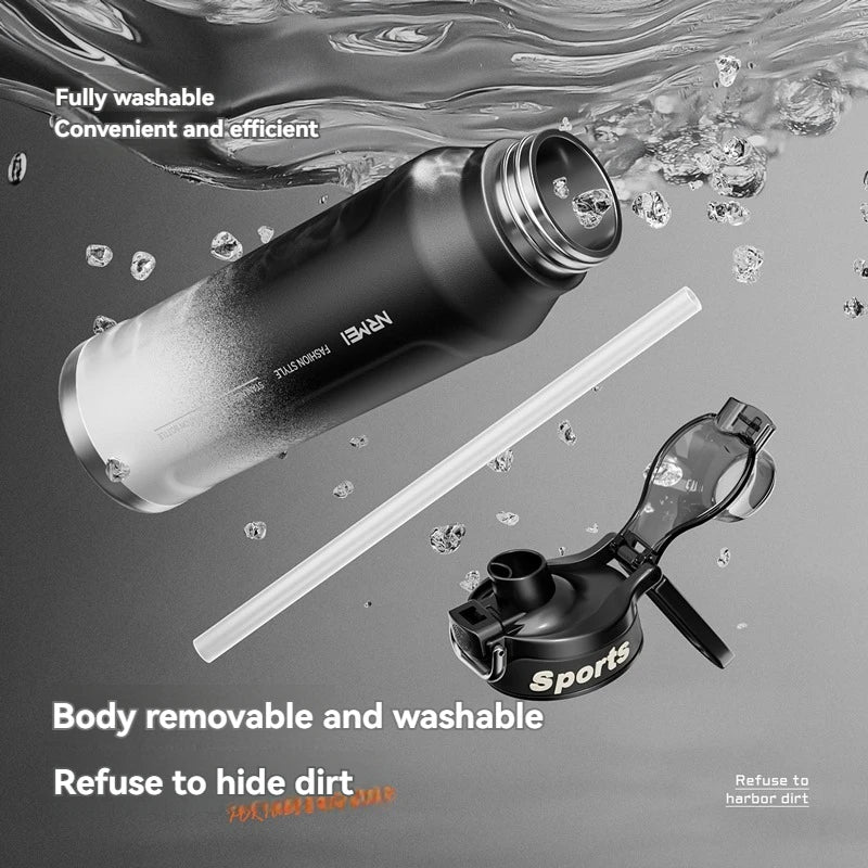 1L Insulated Water Bottle Stainless Steel Cold Hot Insulated Cup Vacuum Thermos Bottle Double Wall Flasks