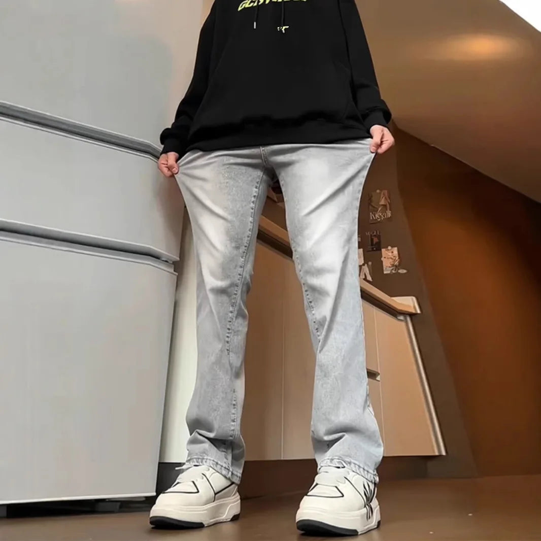 Straight Jeans Men's Spring and Autumn Slim Fit Slim and Loose Trousers