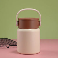 Easy To Clean Insulated Stainless Steel Thermos Cup Leak Proof 500ml Thermos Pot with Spoon Portable Vacuum Flask Travel