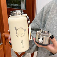 Gianxi Large Capacity Insulated Cup Portable Office Water Cup Girls' High Looks  Cute Couple Cup  Creative