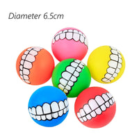 1pcs Diameter 6cm Squeaky Pet Dog Ball Toys for Small Dogs Rubber Chew Puppy Toy