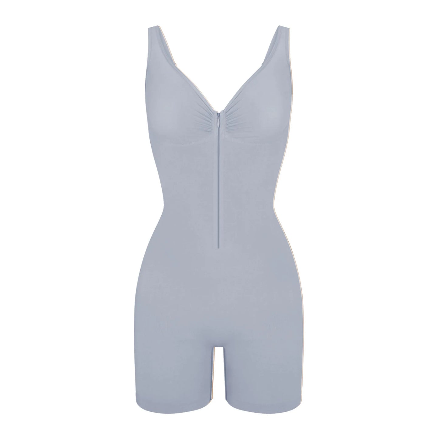 Tummy Control Zipper Bodysuit Faja Colombia High Compression Buttock Enhancer Hourglass Waist Post Surgery Recovery Shapewear