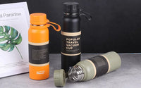 1PCS Stainless Steel Thermos with Tea Filter Double Wall Vacuum Flask Sports Outdoor Fitness Thermal Bottle Insulation Cup
