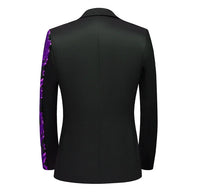 Red Sequin Blazer & Pants Set , Men's Shiny Party Outfit Suits for Weddings, Concerts & Festive Celebrations