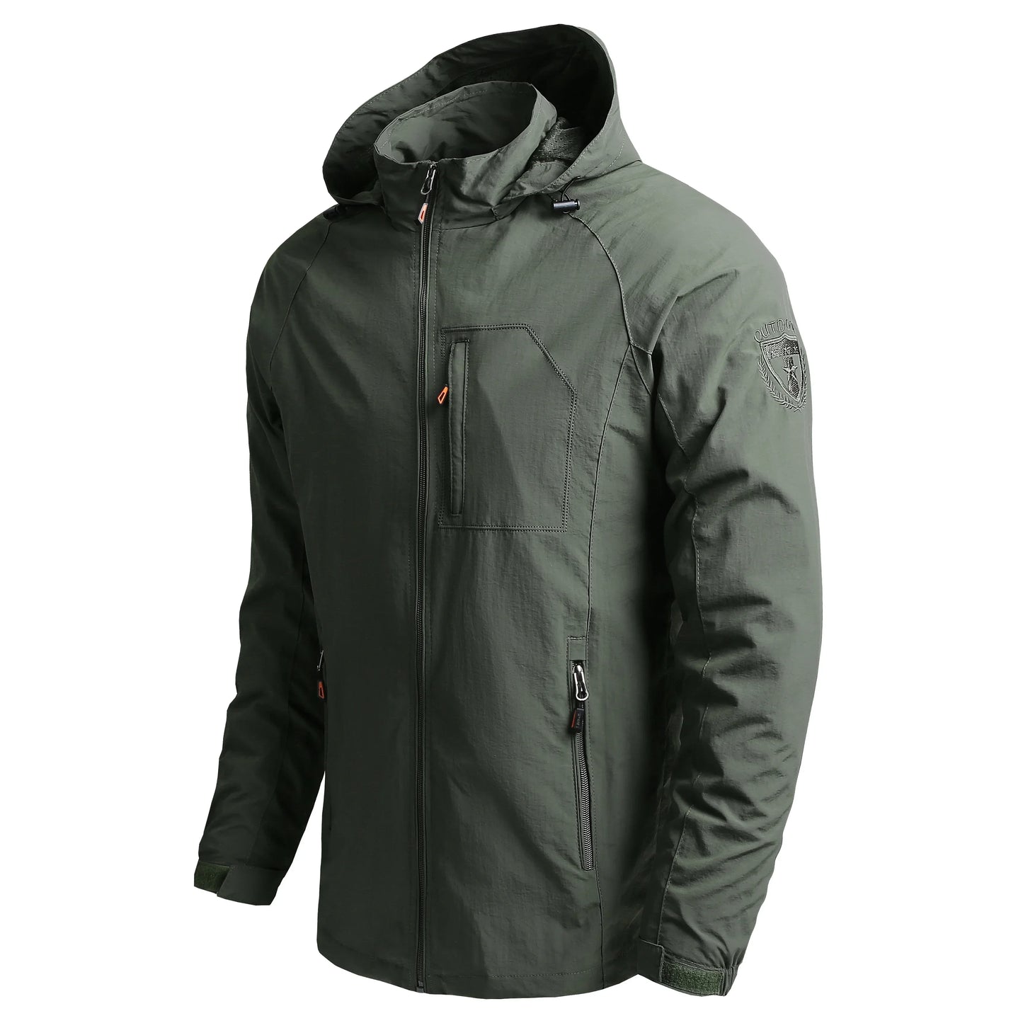 Men Outdoor Hiking Jackets Waterproof Hooded Windbreaker Coat Men 2023 Autumn New Casual Jacket Retro Sports Jackets Men