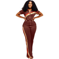 Tracksuit Women Pants Set Two Piece Set Autumn Winter Zipper Jacket Tops Suits Jogging Vintage Patchwork Outfits Y2k Streetwear