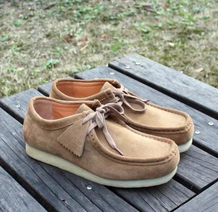 Careaymade-Hot Vintage Genuine Leather Casual big size Women's Shoes Lace-up Smoke Rubber sole Shoes Low Top Fashion Men's Shoes