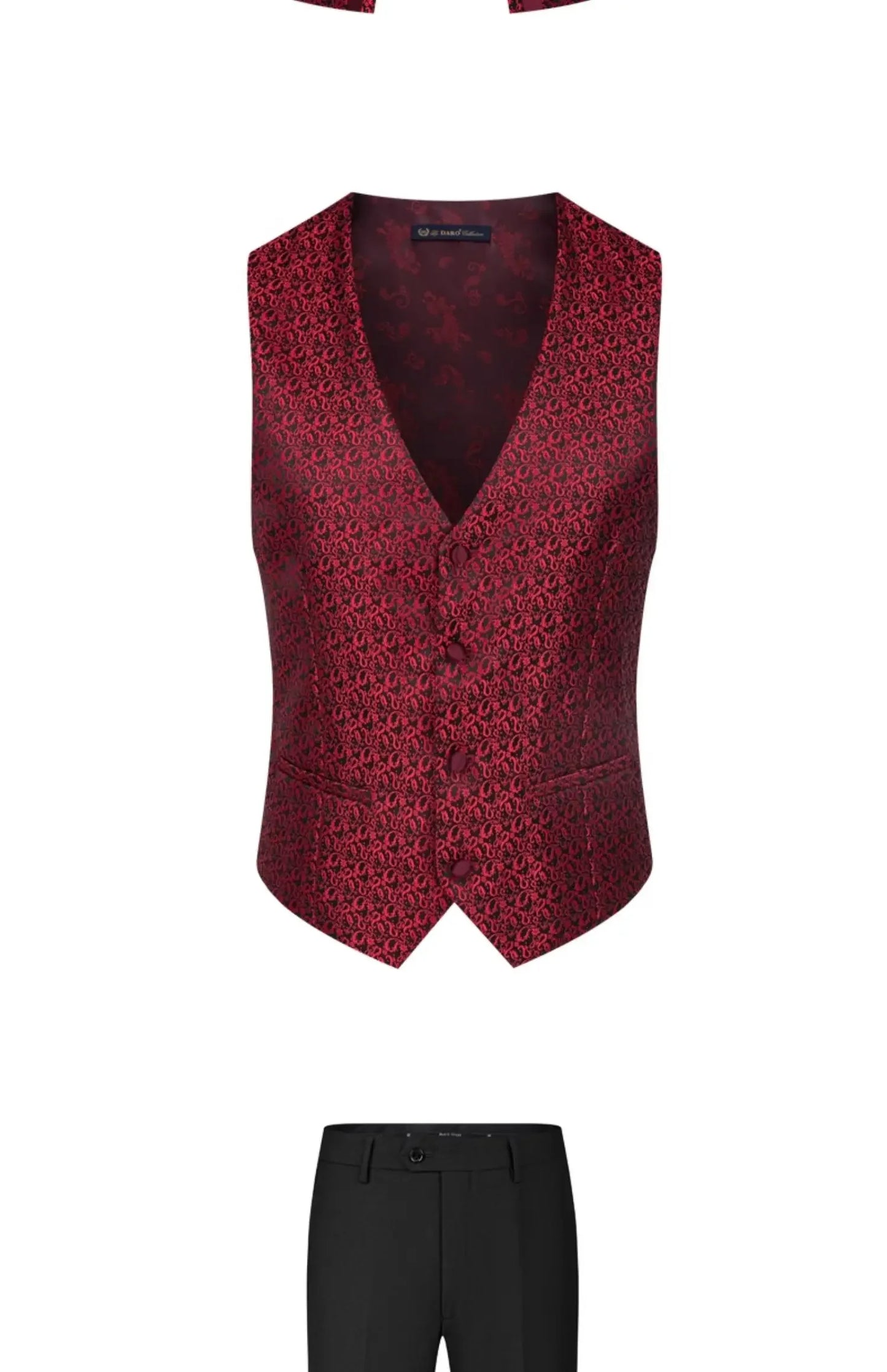 2025 New Wedding Host Performance Men's Suit Dress Three-piece Botanical Floral Pattern  Blazer  for Men with Pants and Vest