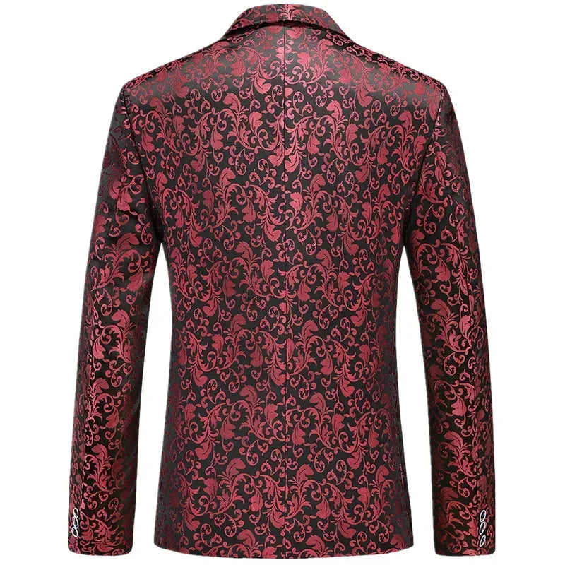 Blue Men's Blazer,Wedding Party Dress Jacket,Khaki Black White Available,Slim Fit Blazer,Asian Size M-6XL