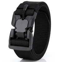 Genuine tactical belt quick release outdoor military belt soft real nylon sports accessories men and women black belt