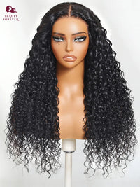 Beautyforever NEW 13x4 Water Curly Human Hair Wig Pre Cut Transparent Lace Ear to Ear Lace Frontal Human Hair Wig Pre Plucked