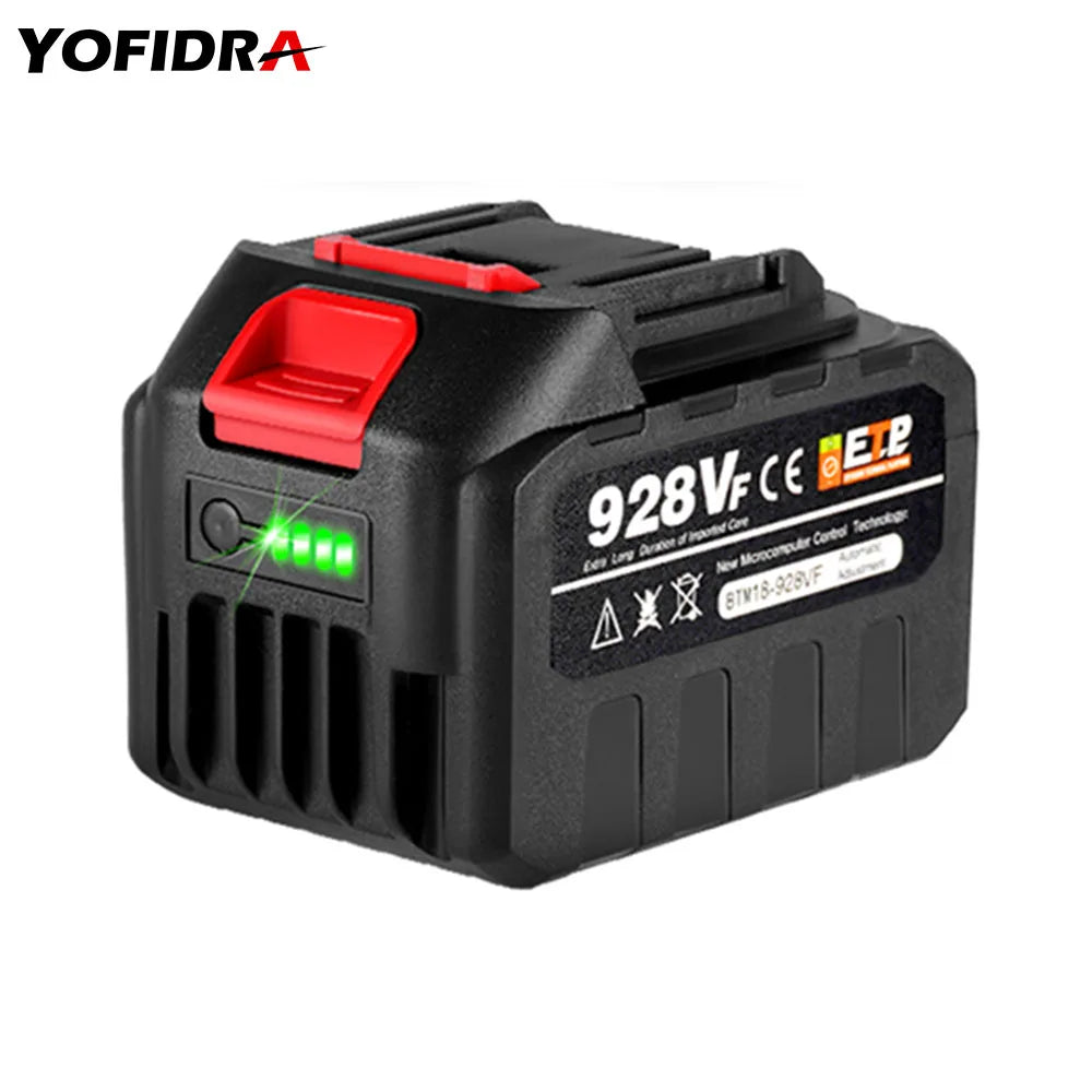 18V 4500mAh Rechargeable Lithium Ion Battery With Battery indicator For Makita BL1830 BL1840 BL1850 Power Tool Battery EU Plug