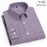 Luxury high-quality100%cotton houndstooth full shirts for men slim fit Casual shirt long-sleeve plaid soft designer clothes ropa