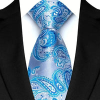 Luxury 8CM Mens Necktie Floral Paisley Classic Ties For Man Groom Jacquard Woven Neck Tie Business Wedding Party