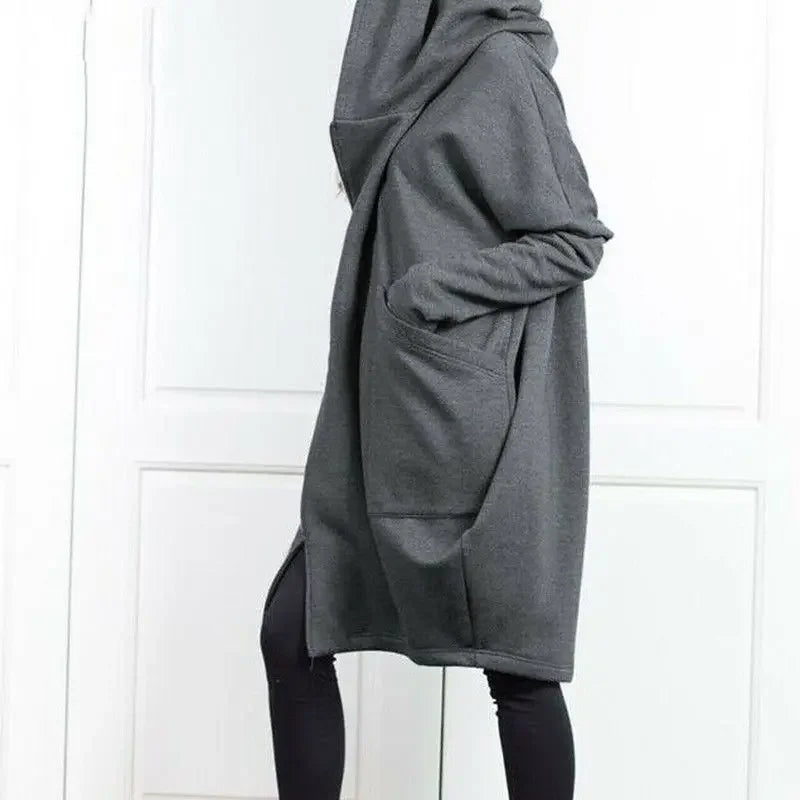 Hoodies Baggy Hooded Sweatshirt for Women Full Zip Up Woman Tops With Zipper New In Loose Harajuku Fashion Outerwears M E Basic