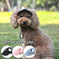 Pet Baseball Caps Cute Dog Sun Hats Puppy Wear-resistant Peaked Cap Summer Outdoor Sun-proof Universal Solid Oxford Caps