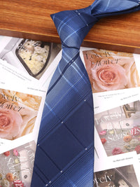 7.5/8CM Man Thin Tie Striped Necktie Men Business Formal Wedding Tie Navy Blue Black Neck Ties Fashion Shirt Necktie Accessories