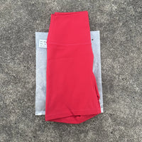 Solid Color Cycling Women Sport Yoga Short leggings Compression Support Sweat-Wickin Comprehensive Training Jog Internal Pocket
