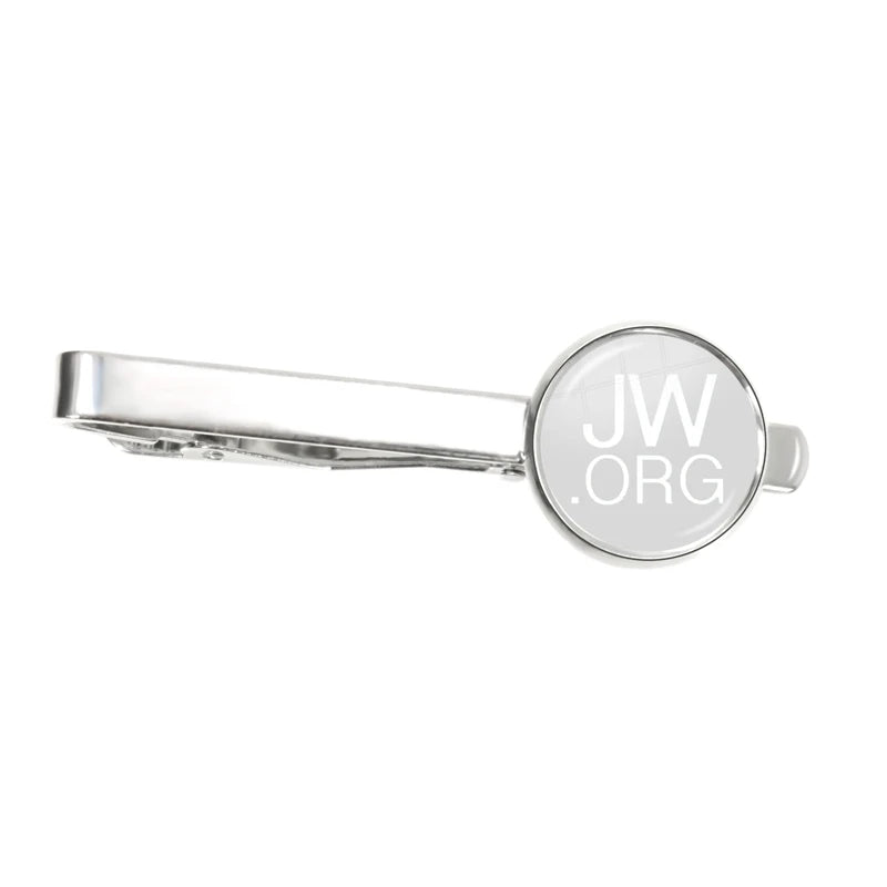 2022 New Steampunk Jehovah's Witnesses Tie Clip JW.ORG High Quality Clip Round Hand Craft Jewelry Glass Cabochon Clips