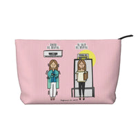 Custom Cartoon Doctor Nurse Enfermera En Apuros Toiletry Bag Women Cosmetic Makeup Organizer Lady Beauty Storage Dopp Kit Box