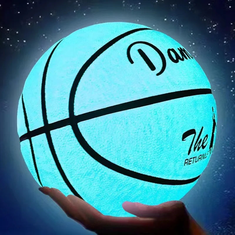 Glow In Night Glow Basketball Size 5 Size 6 Size 7 Children Adult Student PU Soft Leather Outdoor Wear-resistant And Anti-skid