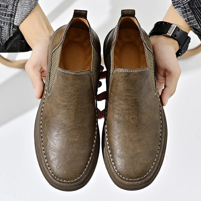 High Boots Men Working Shoes Men's Safety Shoe Mens Ankle Boots Leather Casual Sneakers Dress Booty Man Free Delivery Shoes Work