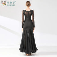 Ballroom Dance Performance Dresses Women Simple Style Waltz Dancing Wear Adult Elegant Ballroom Competition Social Dancing Dress