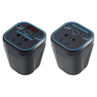 Vehicle Mounted Inverter 12V24V Universal To 220V Automotive Part Socket Converter Charger Automotive Power Auto Multifunct C3W3