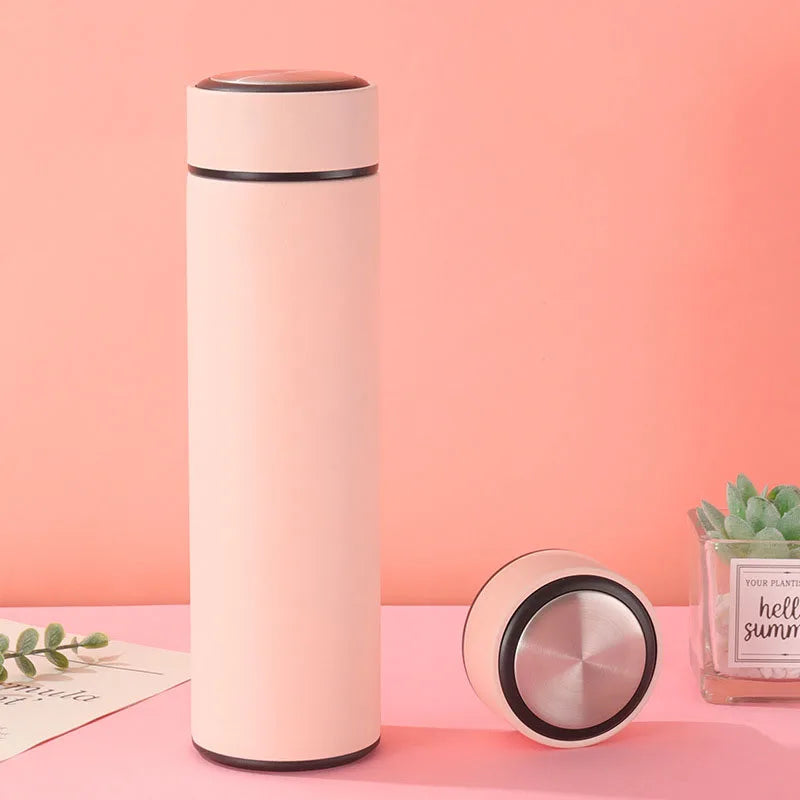 500ML Stainless Steel Thermos Cup With Strainer Leakproof Thermal Cup Home Vacuum Flasks Coffee Cup Milk Mug Long-lasting Heat