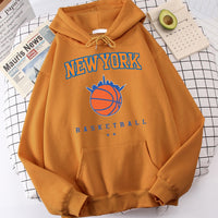 Male Casual Fashion Hoodies Cool Print Hip Hop Sweatshirt New York Basketball Funny Hooded Fleece Men&#39;s Soft Harajuku Pullover