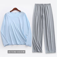 L-5XL Pyjamas Homme Plus Size Men Pajamas Set New Spring Summer Home Clothes Autumn Sleepwear Man Nightwear Pijamas De Hombre